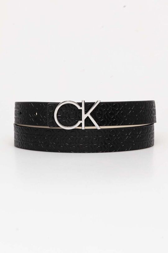 

Двусторонний кожаный ремешок Calvin Klein, черный