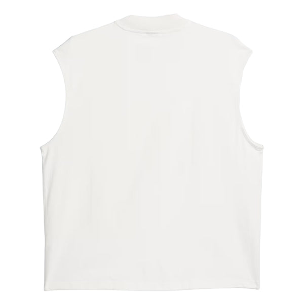 Футболка basketball sleeveless t-shirt 'white red' Adidas, белый — фото 2