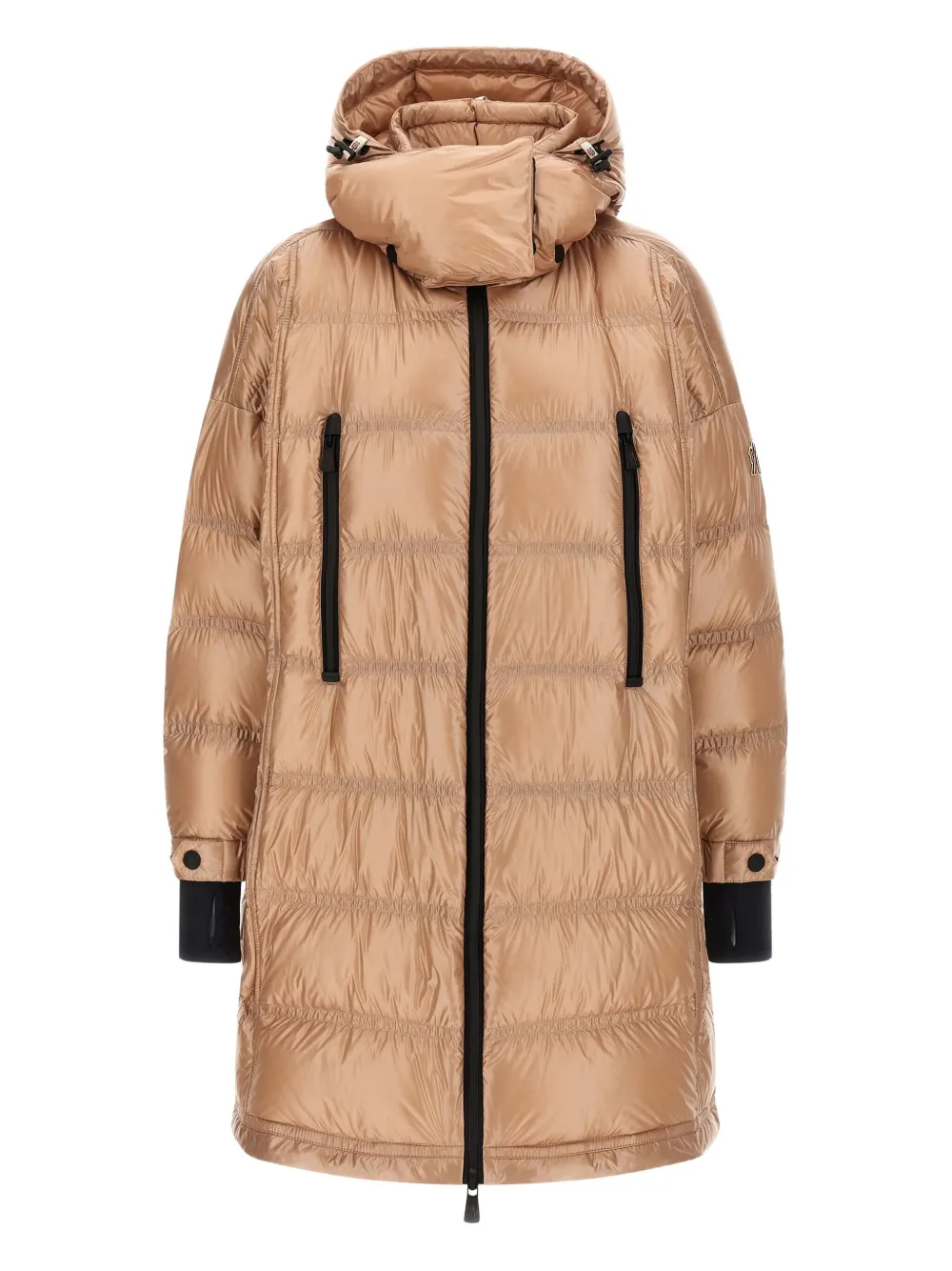 

Стеганое пальто с капюшоном Rochelairs Moncler Grenoble, розовый
