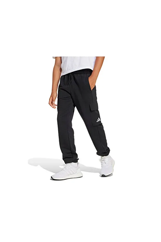 Детские спортивные штаны карго для девочек с принтом Adidas, Black