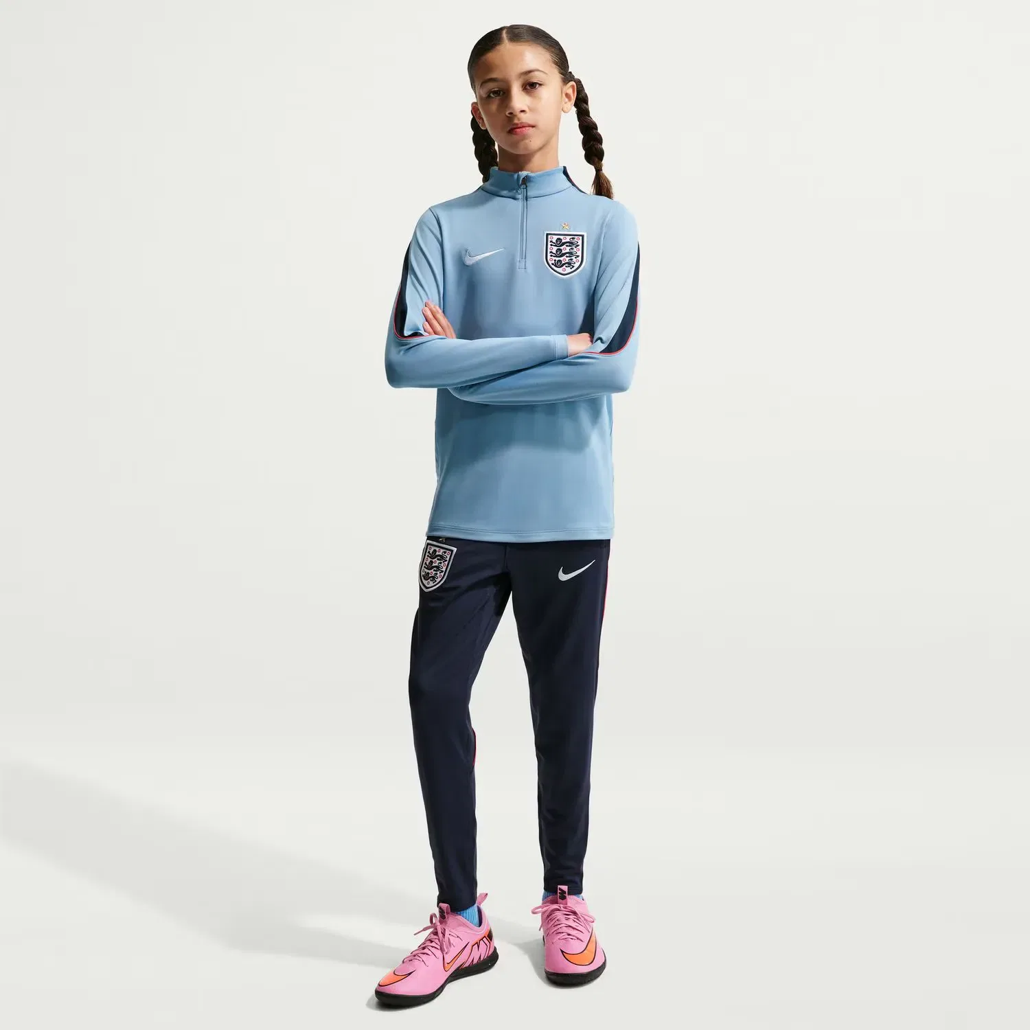Детская футболка для мальчиков с длинным рукавом Nike, Azul — фото 4