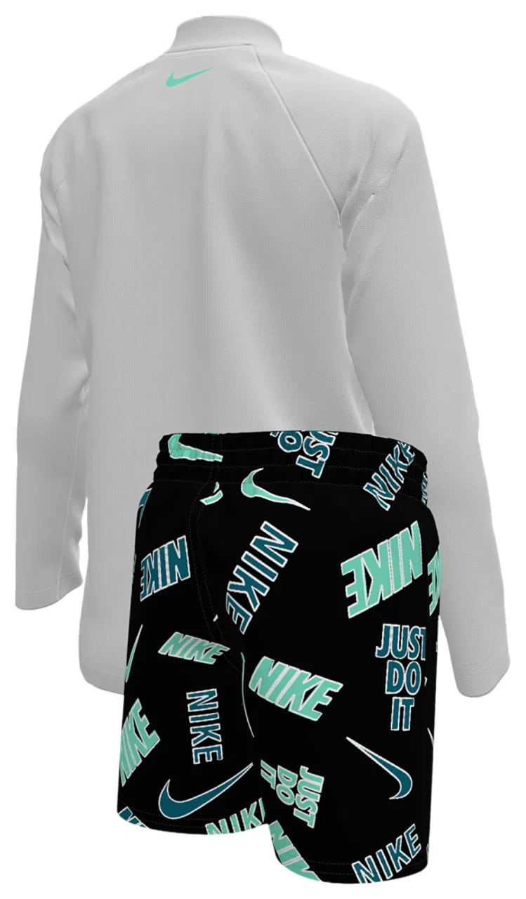 Комплект для мальчиков Long Sleeve & Short Set Nike, черный — фото 2
