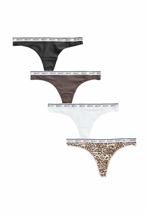 Комплект трусов 4 шт с принтом Animal print, Leopard, Next