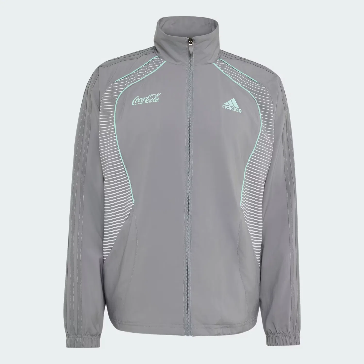 Мужская спортивная куртка на молнии Adidas x Coca-Cola Teamgeist 26 Adidas Originals, серый — фото 4