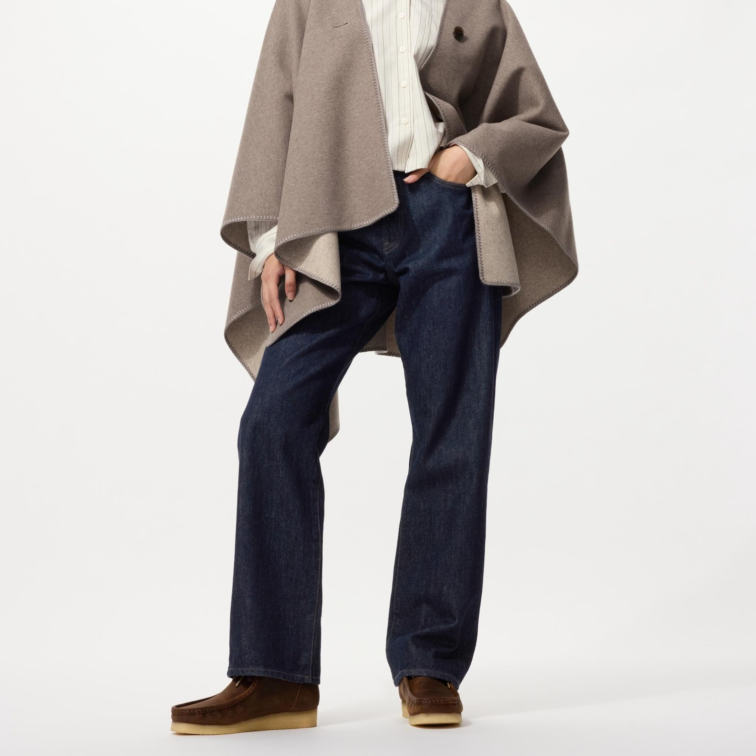 

Джинсы Uniqlo Straight, черно-синий