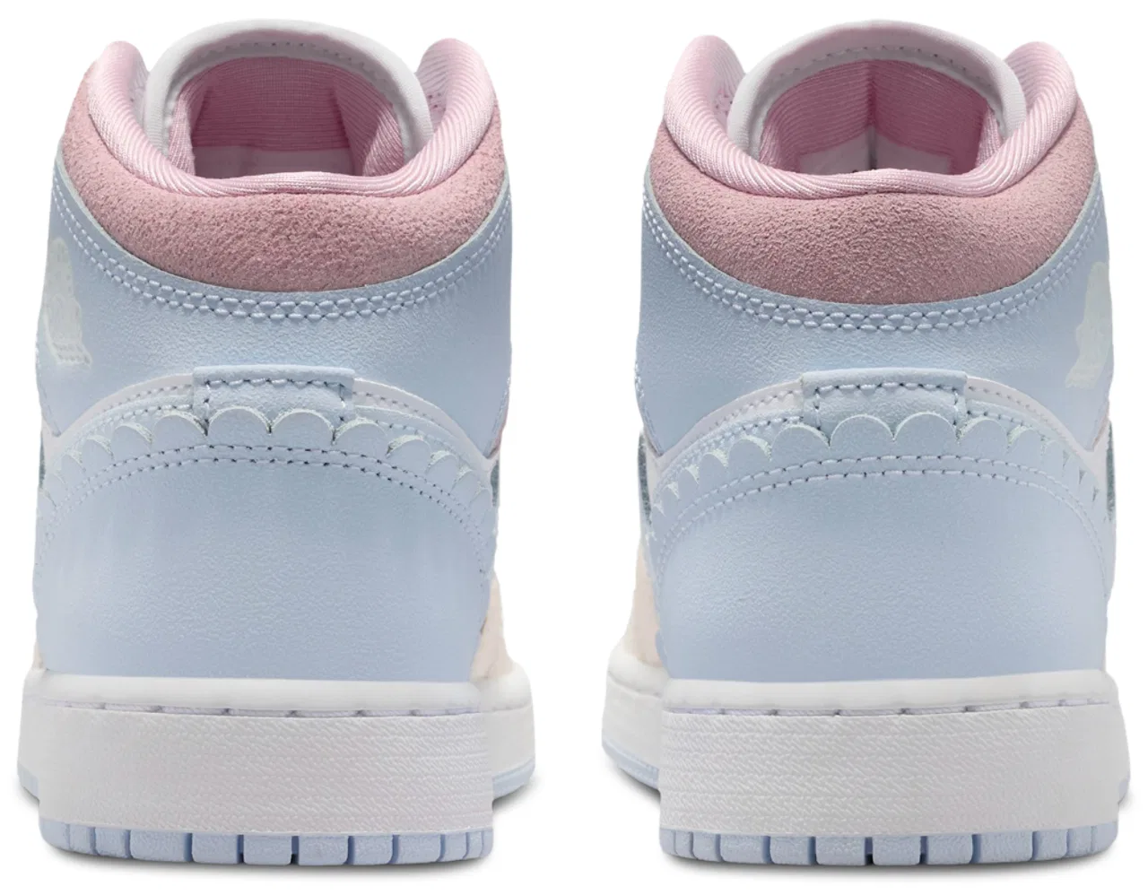 Кроссовки для девочек AJ 1 MID SE Jordan, цвет Half Blue/Pale Ivory/White — фото 3