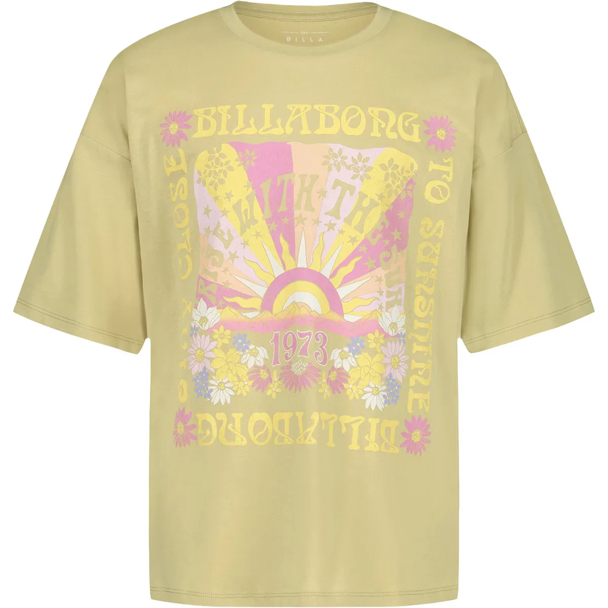 Детская футболка оверсайз Sunshine Billabong, Sage Green