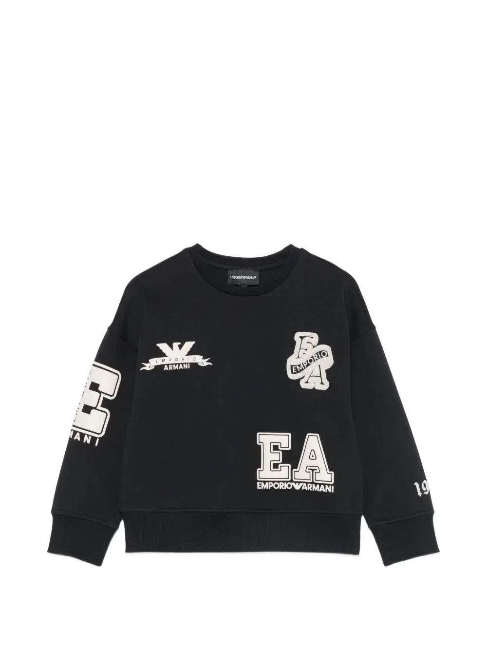 Джемпер с нашивкой-логотипом Emporio Armani Kids, синий