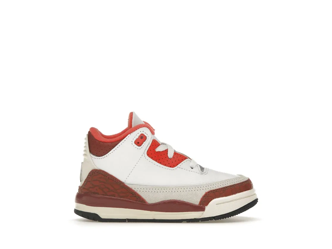 Детские кроссовки Lifestyle Jordan 3 Retro SE Dunk on Mars Jordan, White/Black/Mars Stone/Team Orange