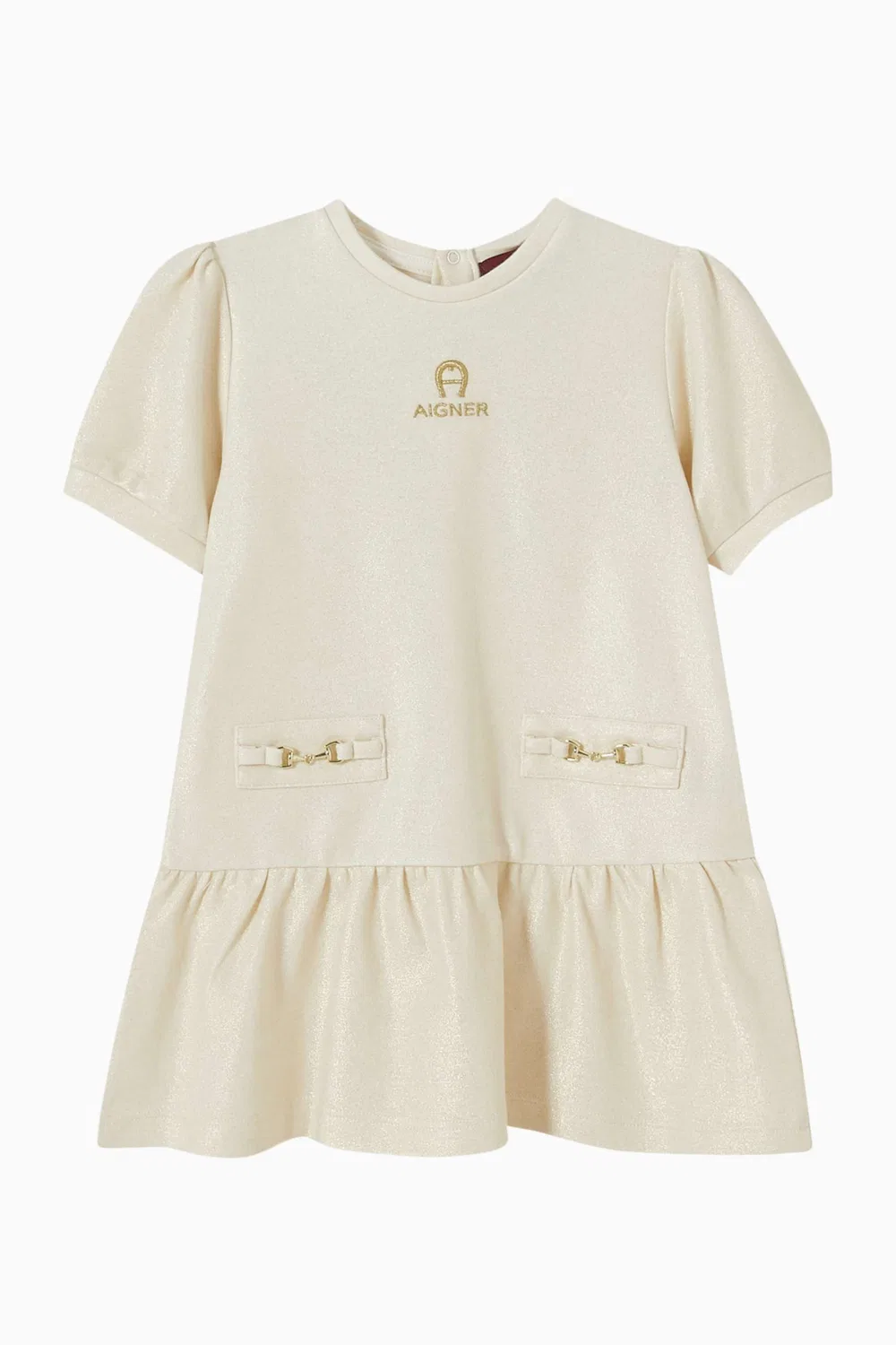 Платье с логотипом Gold-crest AIGNER