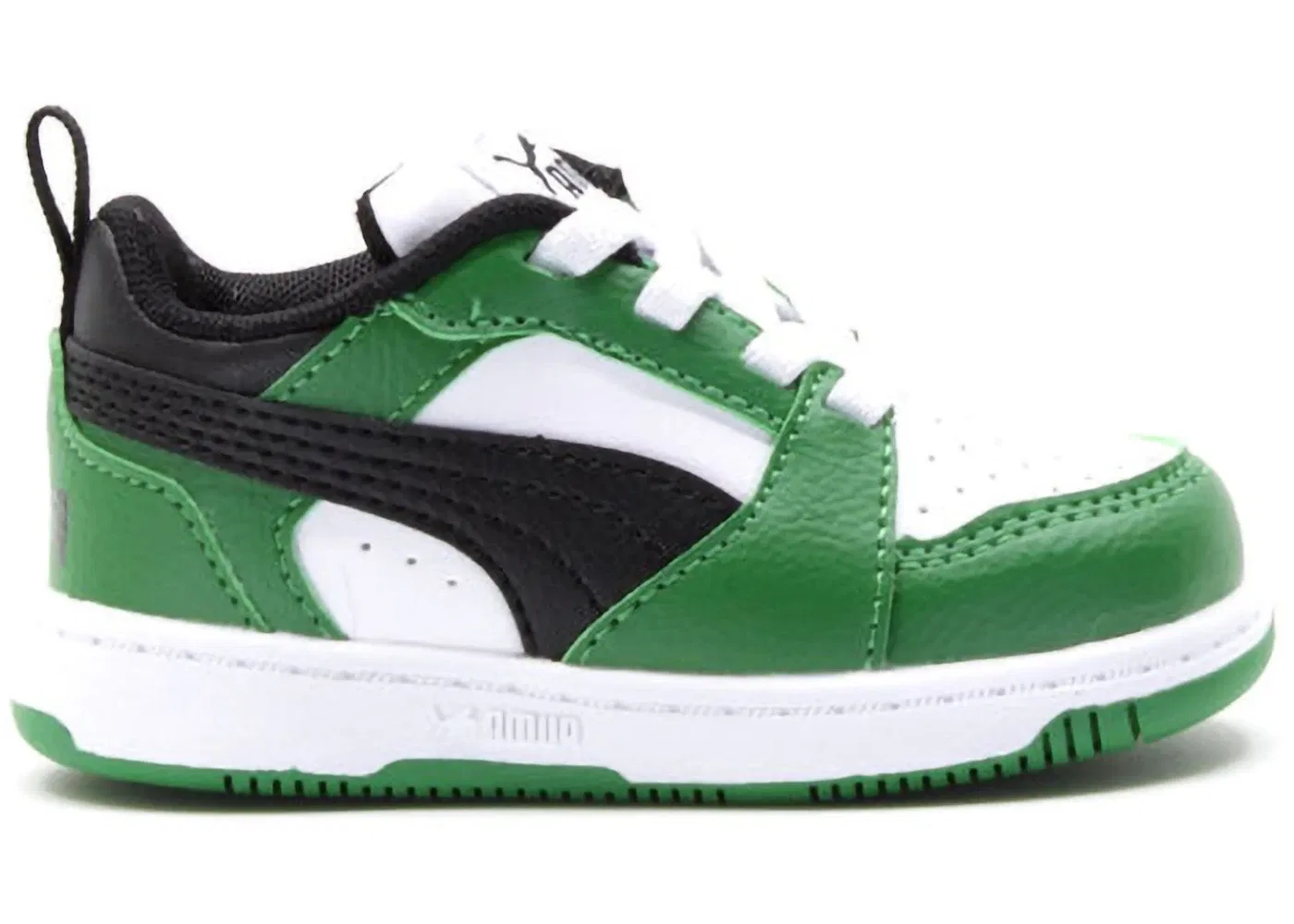 Детские кроссовки Lifestyle Puma Rebound V6 Low, Green/White/Black