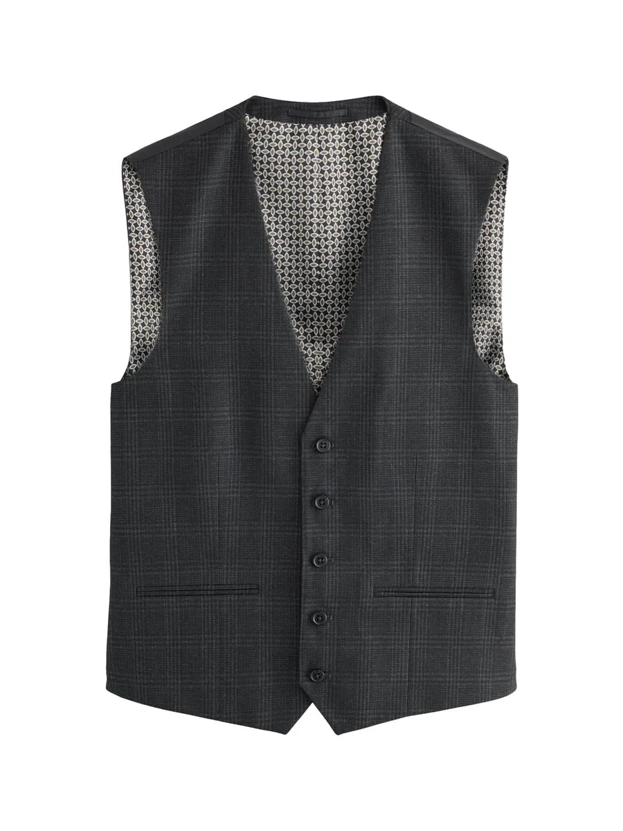 Жилет Next Suit Vest светло-серого и темно-серого цвета