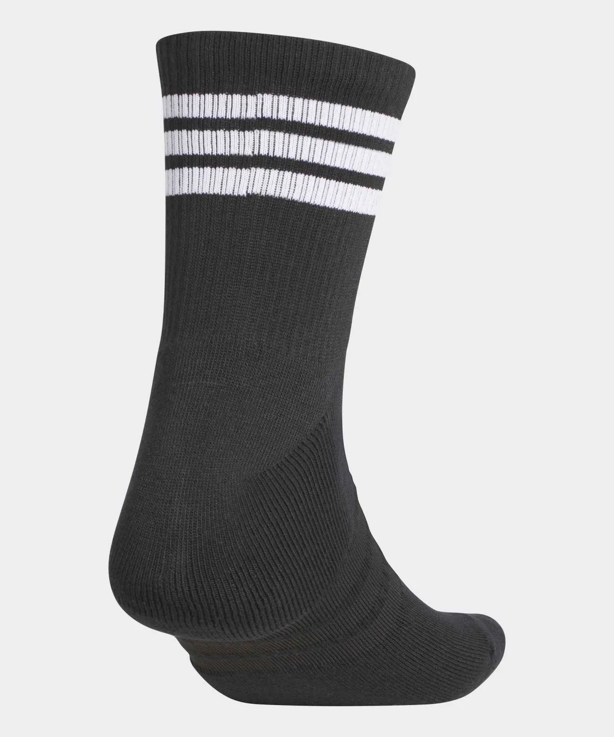 Мужские носки для гольфа с паддированной пяткой и мыском, модель Three Stripes Half Crew Adidas, Black — фото 2