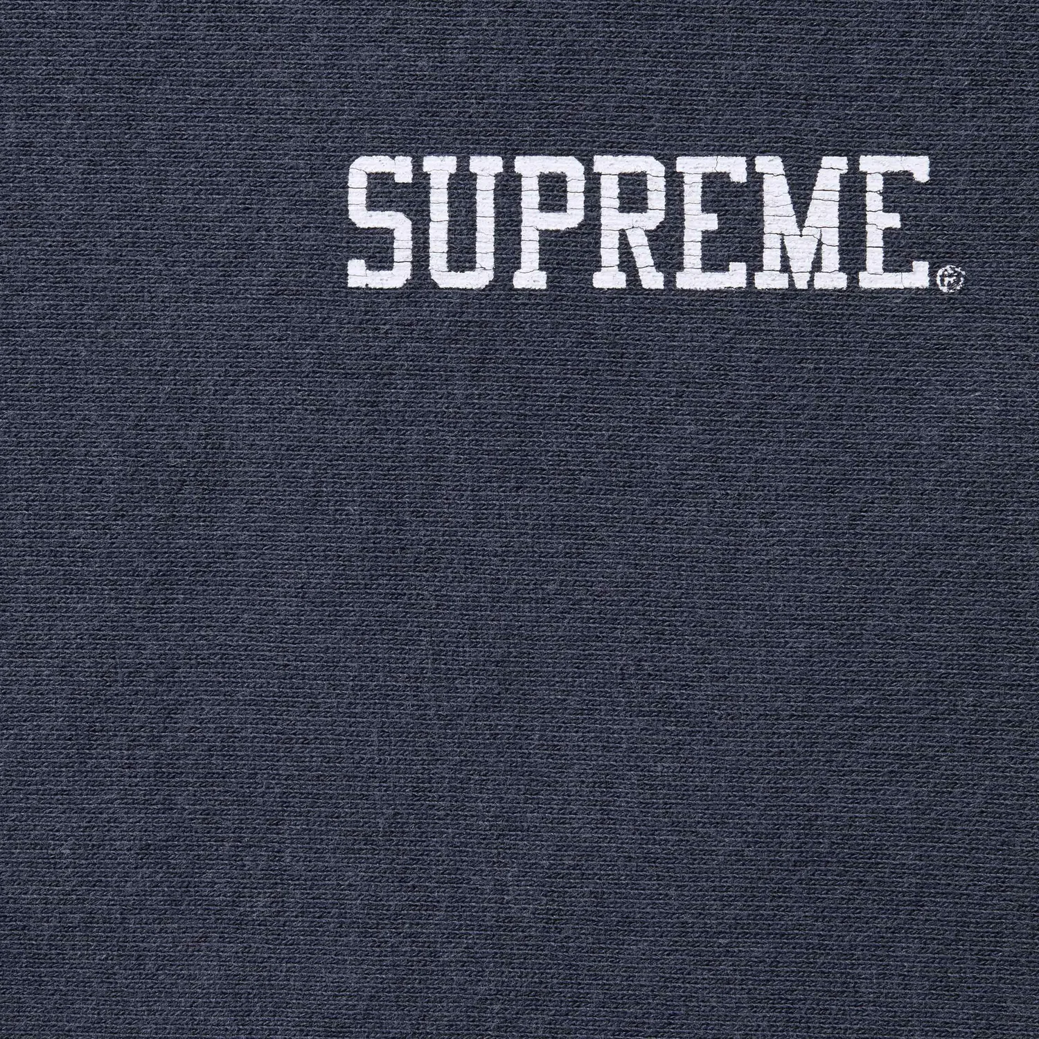 Свитшот Supreme Washed Crewneck, синий — фото 2