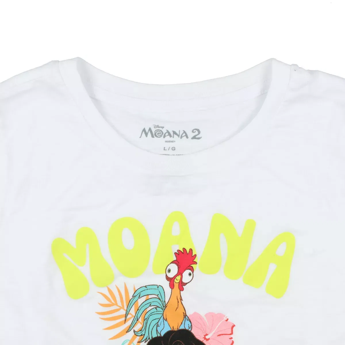 Детская футболка для девочек с принтом Moana 2 Seven Times Six, White — фото 3