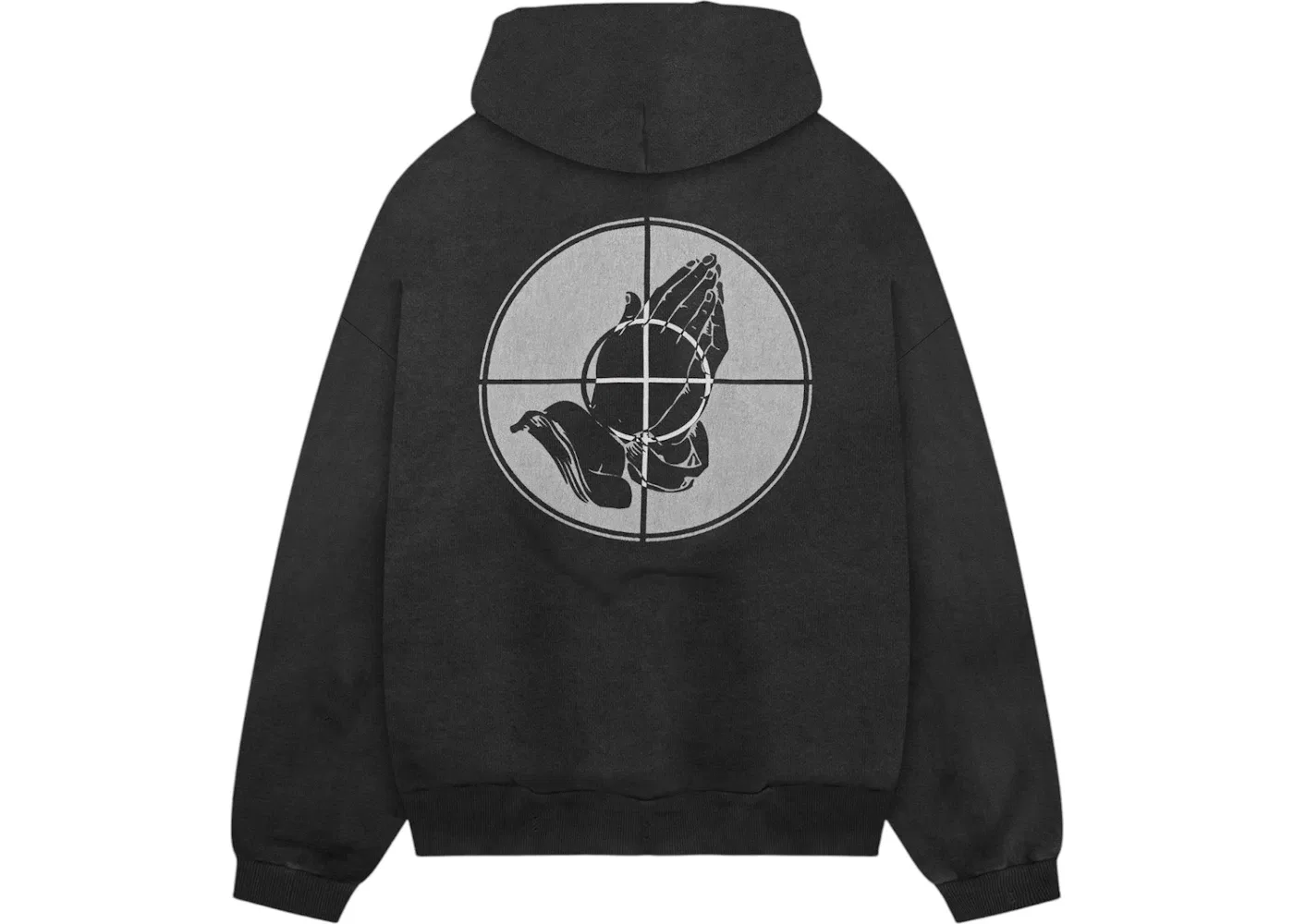 Мужской худи с принтом Hoodie Fear of God, Black — фото 2