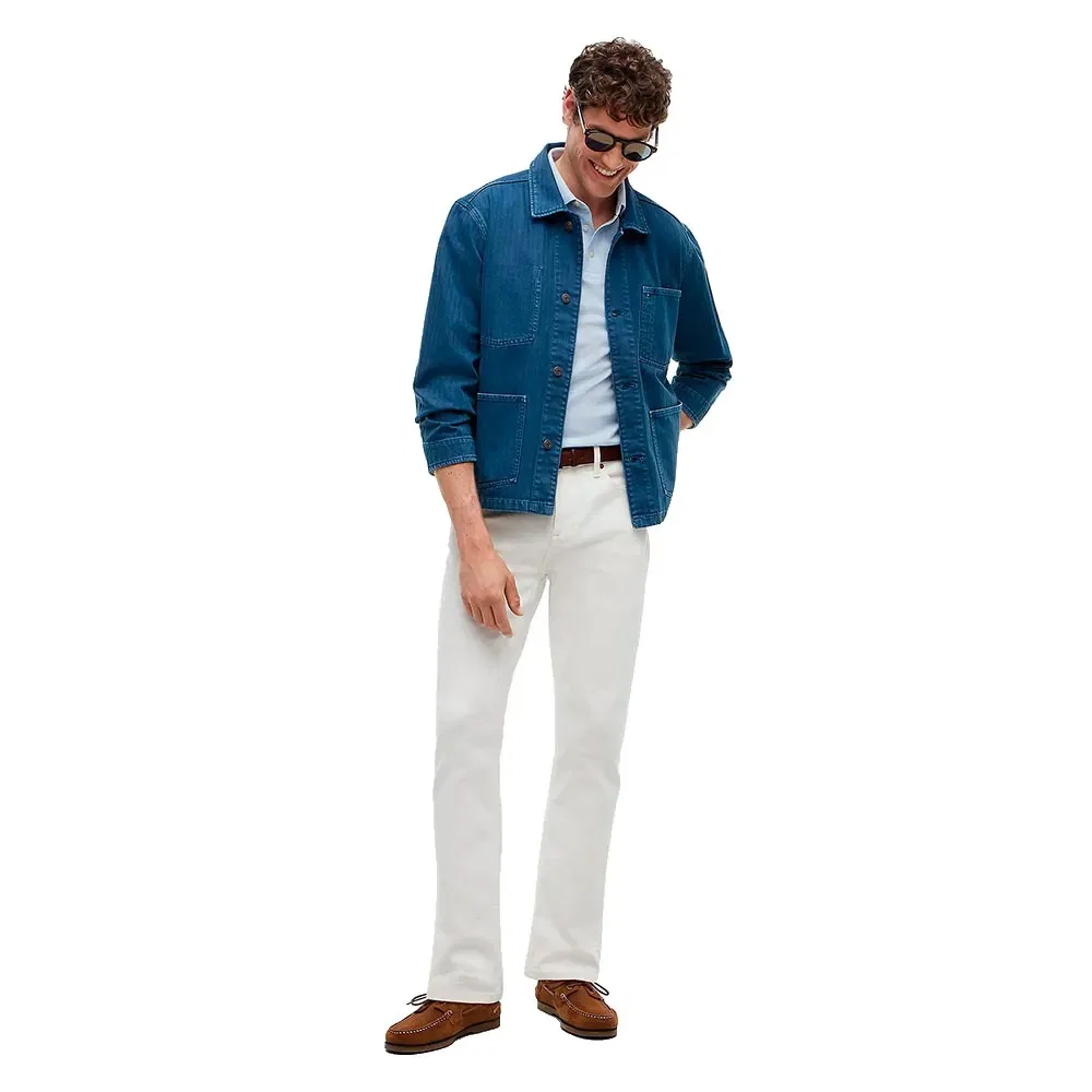 Поло с коротким рукавом slim fit Tommy Hilfiger, синий — фото 4