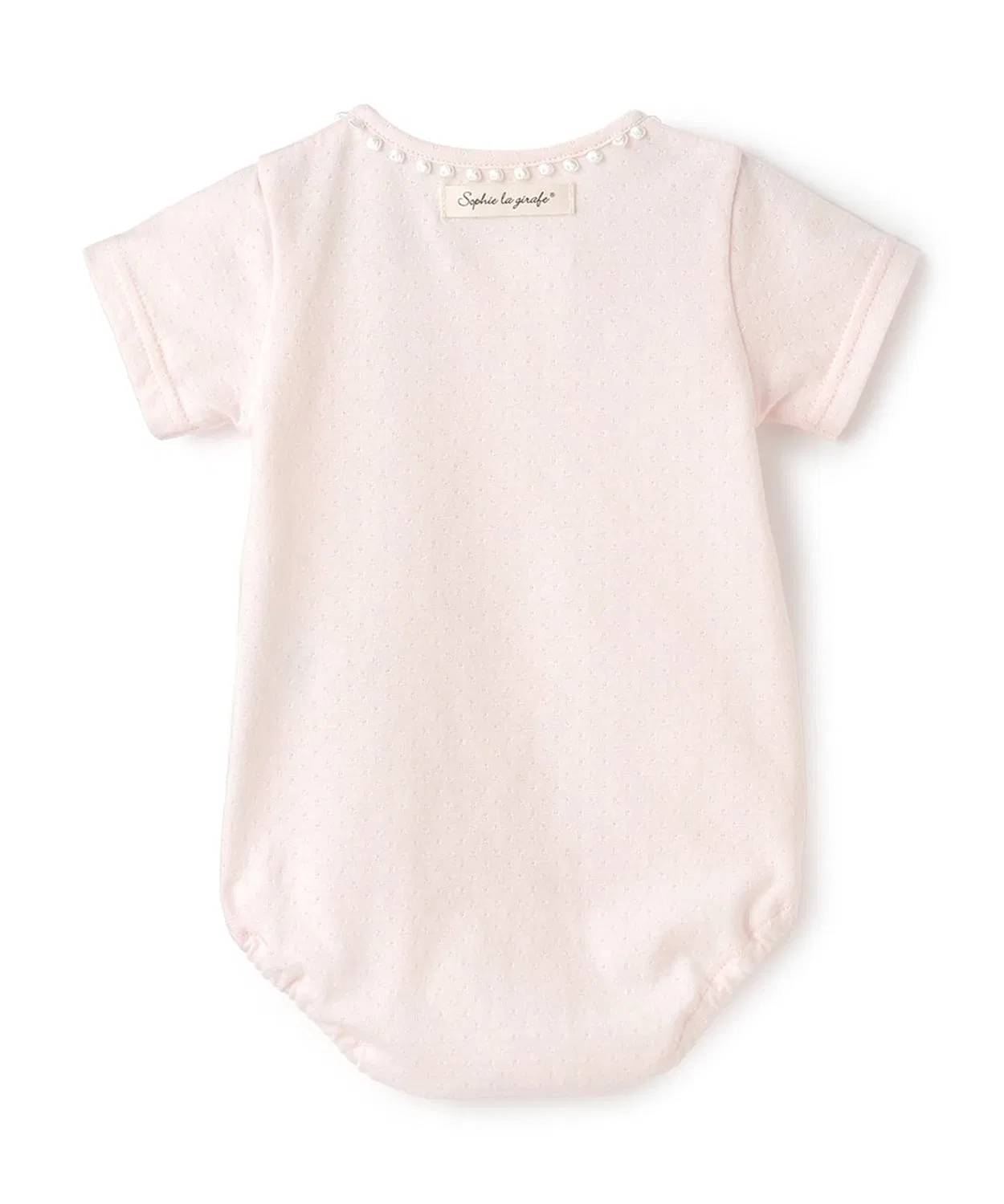 Детский боди-комбинезон с кружевом и вышивкой Sophie la girafe, Off White — фото 2