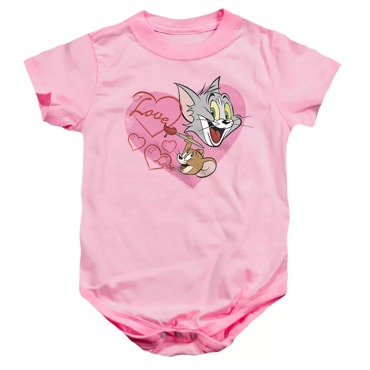 Детское боди с коротким рукавом Tom And Jerry, Pink