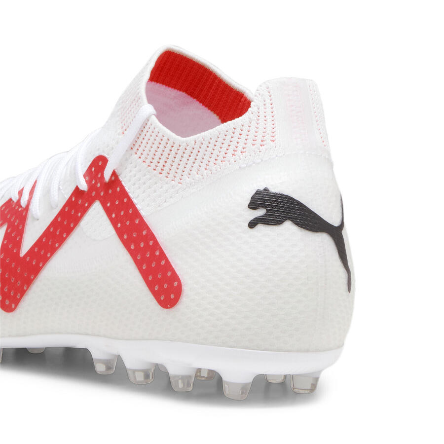 Футбольные бутсы FUTURE PRO MG мужские PUMA белого, черного, огненно-красного цветов — фото 4