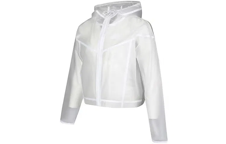 Куртка ветровка с прозрачным дизайном Windrunner Nike, белая — фото 2