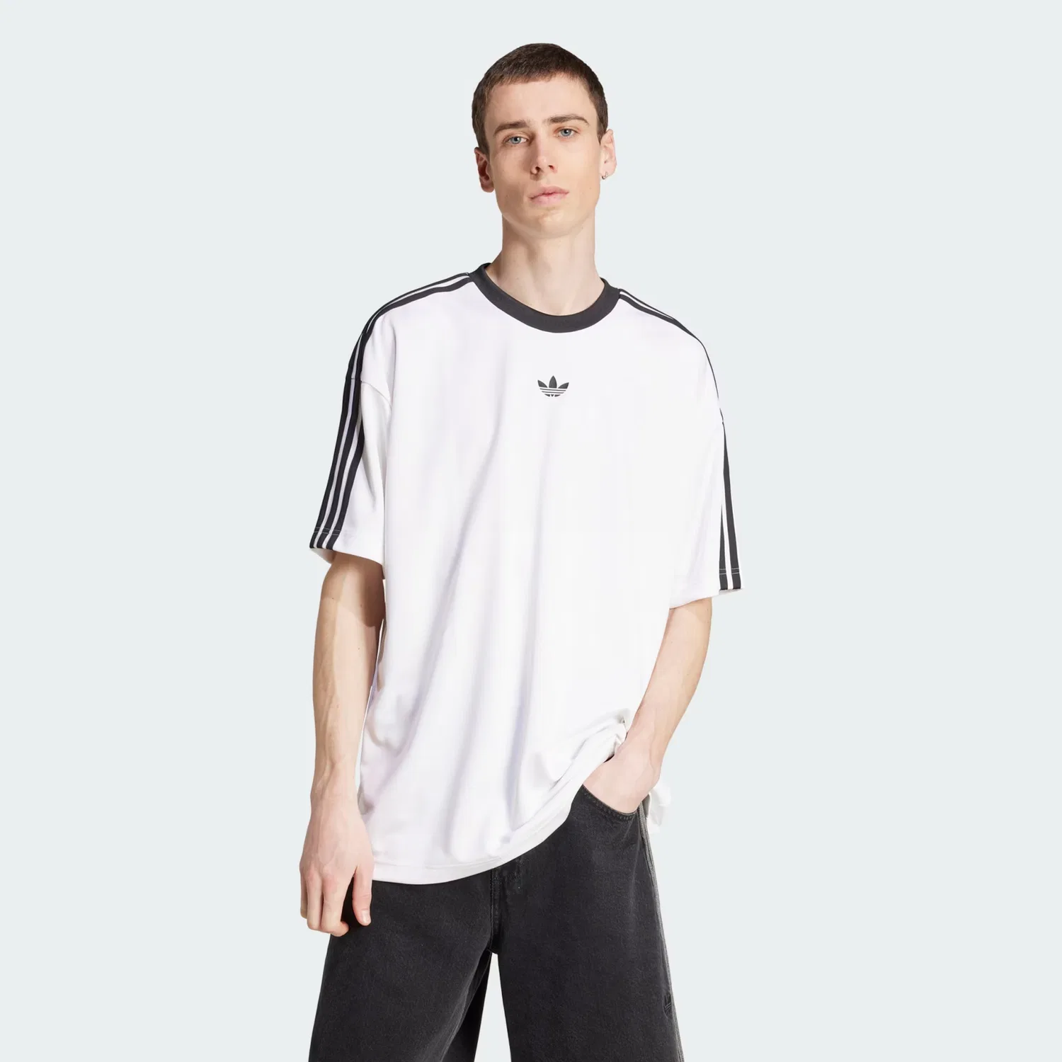 Футболка Adidas Originals Adicolor белого цвета — фото 2