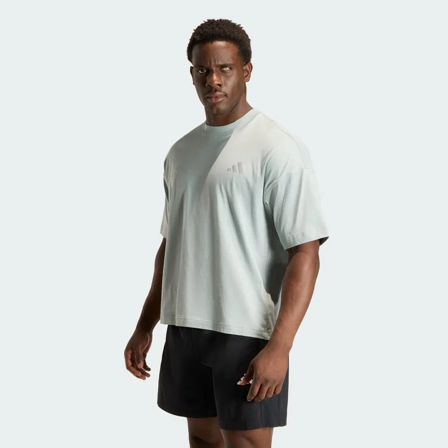 Футболка спортивная с принтом Performance KE2827 adidas, Светло-зеленый