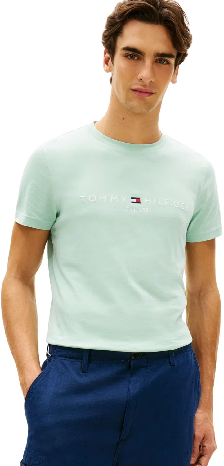 Мужская футболка с коротким рукавом Slim Fit Tommy Hilfiger, Crushed Mint