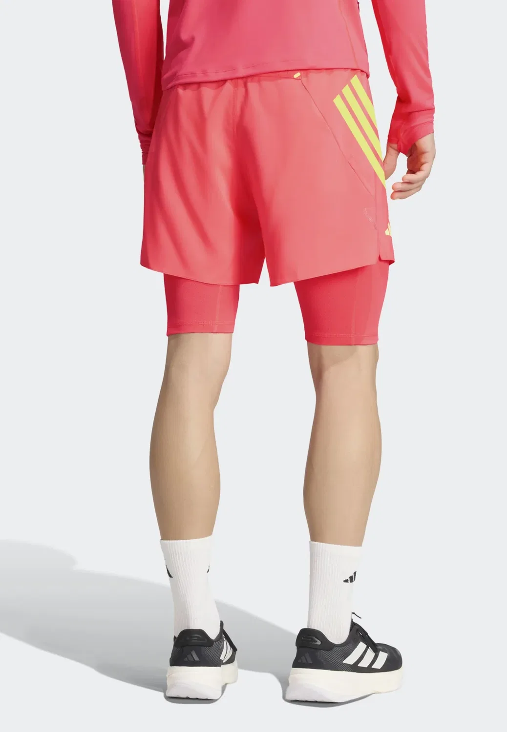 Ber26 - шорты 2-в-1 Adidas Performance, Solar Turbo — фото 3