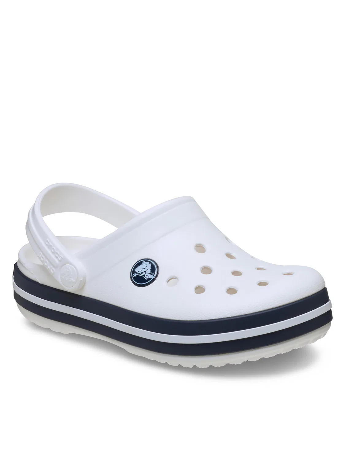 Шлепанцы для девочки Crocband Clog Crocs, белый — фото 2