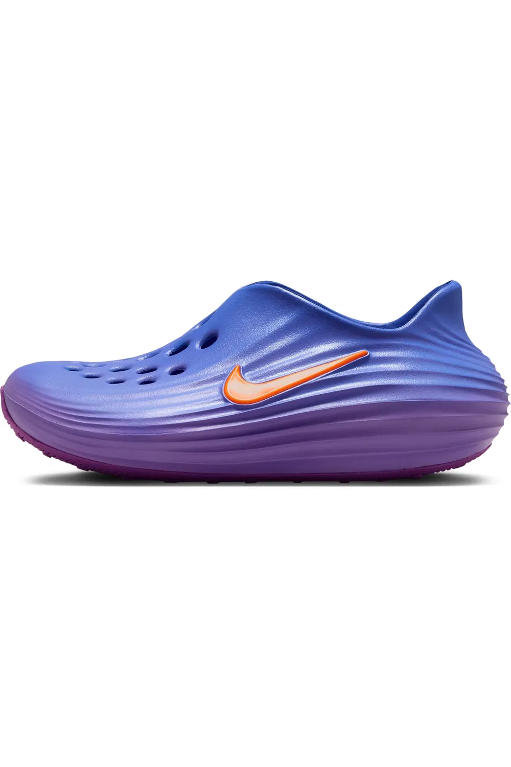 Детские кроссовки slip-on на ReactX пене Rejuven8 Nike, Medium Blue/Turf Orange — фото 2