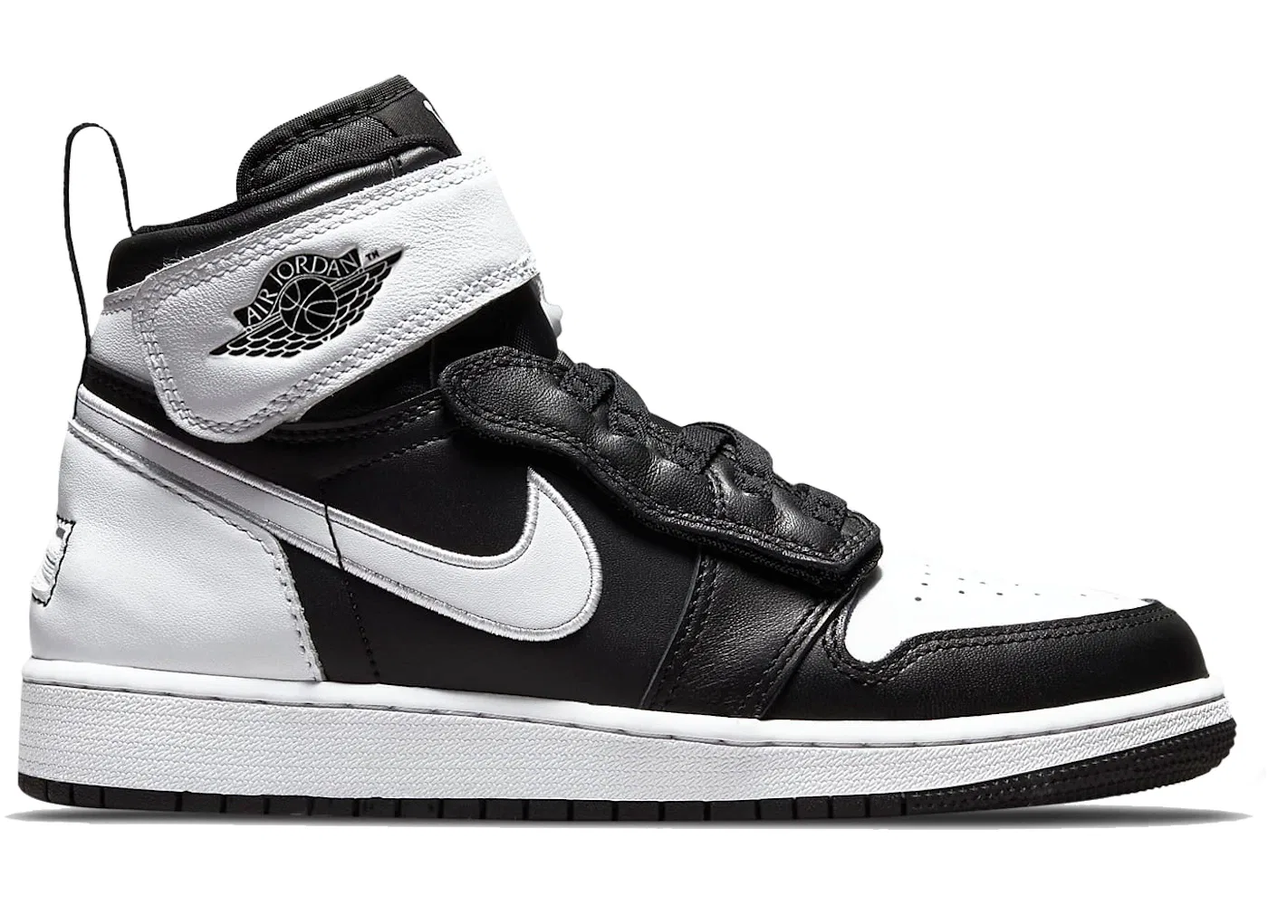Детские кроссовки с высокой посадкой Jordan 1 High FlyEase Jordan, Black/White