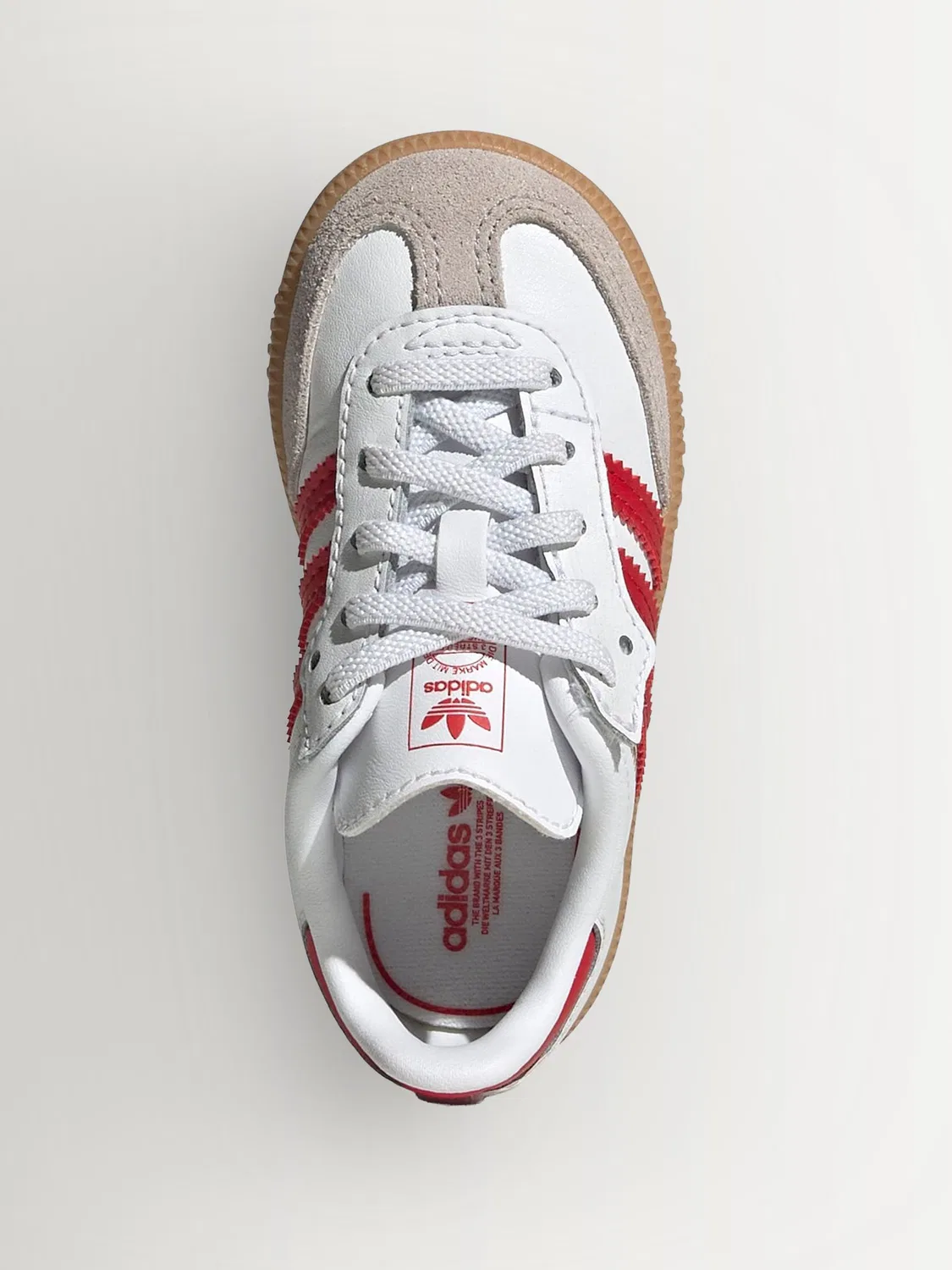 Кроссовки Samba OG, adidas Originals, белый/красный/серый — фото 4