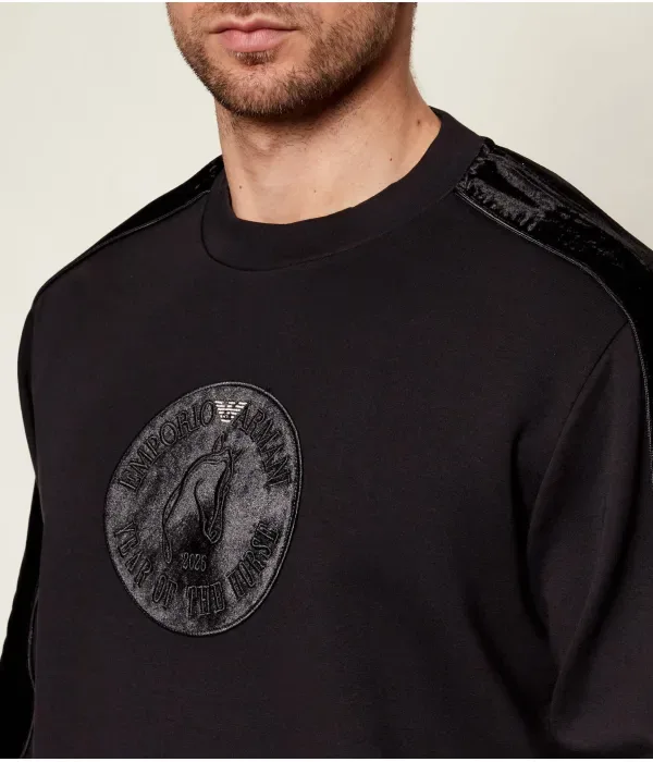Толстовка к Китайскому Новому году regular fit Emporio Armani, черный — фото 4