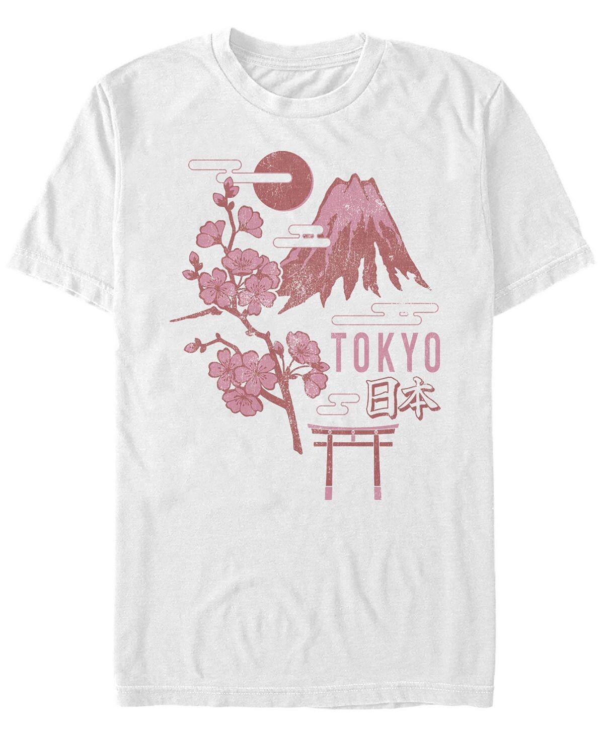 

Мужская футболка с круглым вырезом с коротким рукавом tokyo japan Fifth Sun, белый