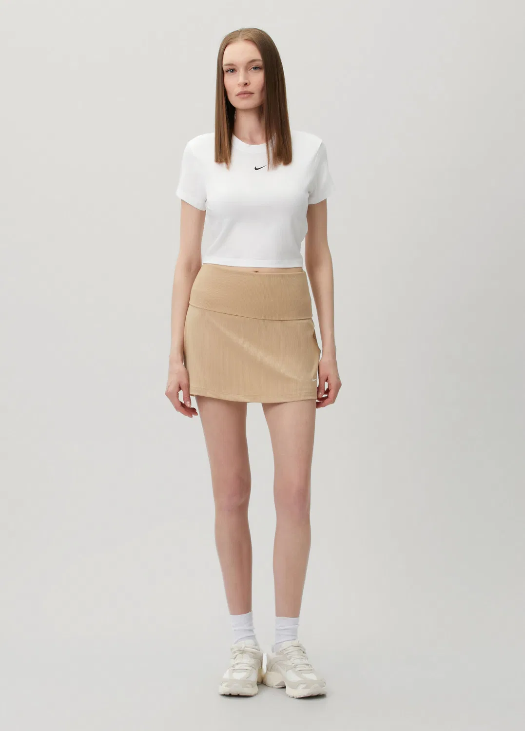 Шорты-юбка спортивные Nike Chill Knit, brown