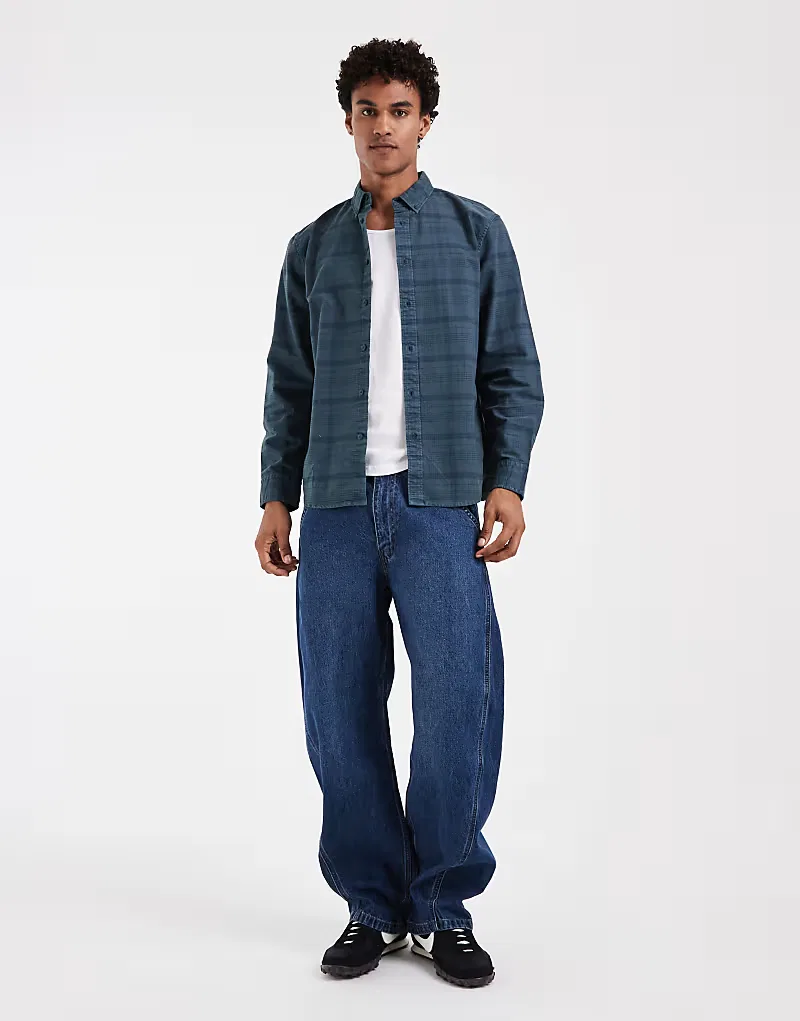Рубашка в клетку authentic на пуговицах Levi's, синий — фото 3