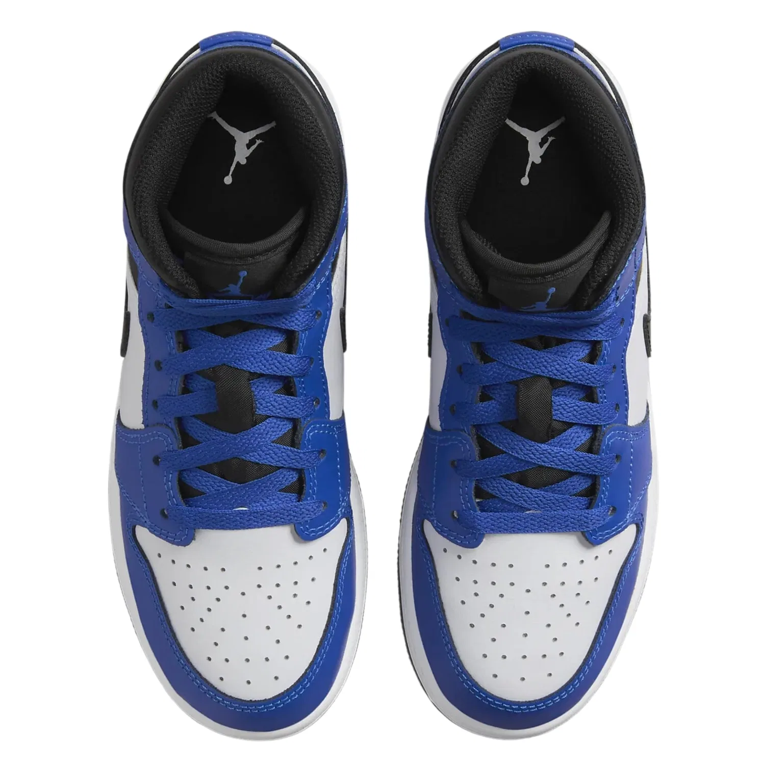 Детские кроссовки для мальчиков Air Jordan 1 Mid NIKE, Royal/Black-White Game — фото 3