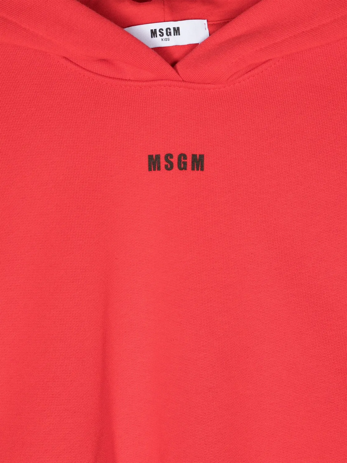 Худи с вышитым логотипом MSGM, красный — фото 3