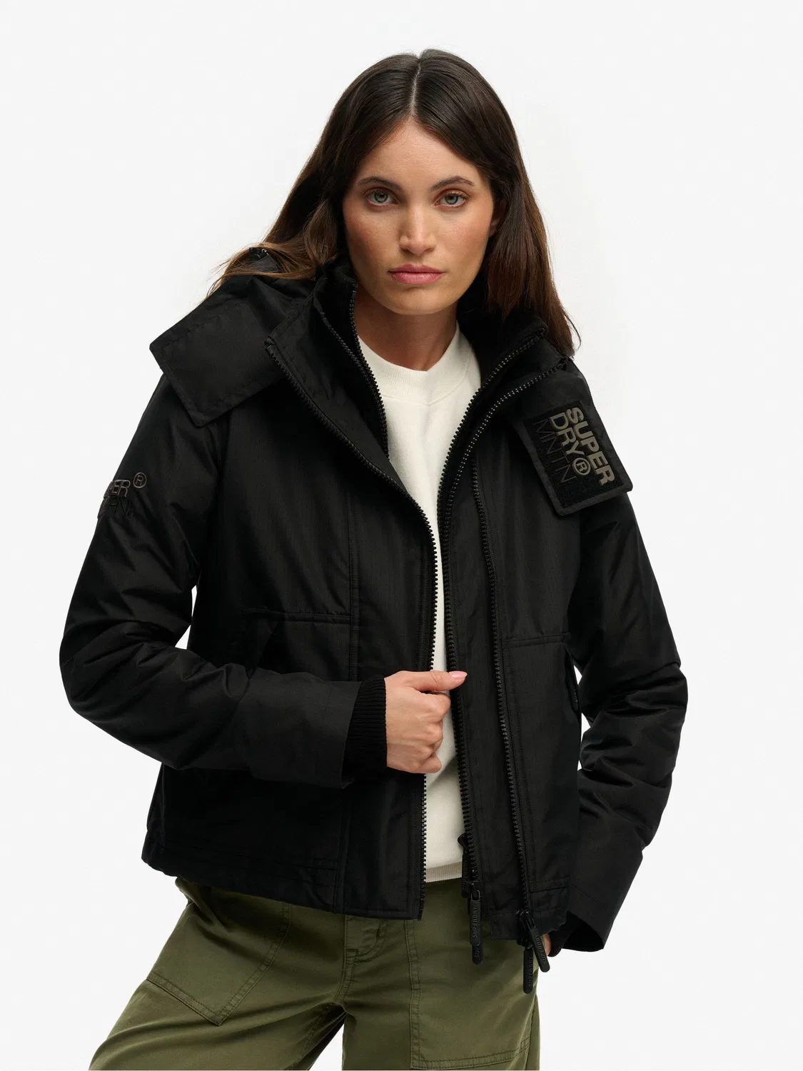 Куртка ветрозащитная Arctic Windcheater Superdry, черный — фото 4