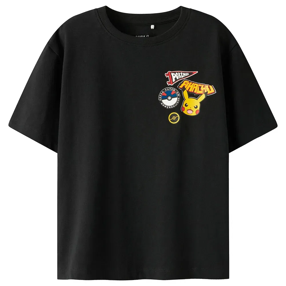 Футболка с коротким рукавом Jeno Pokemon Box Sky Name It, черный