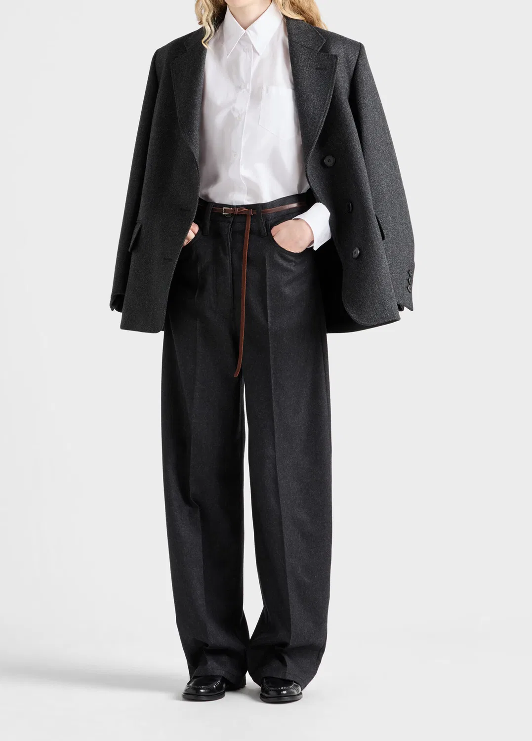 Блузка Prada, белая — фото 2