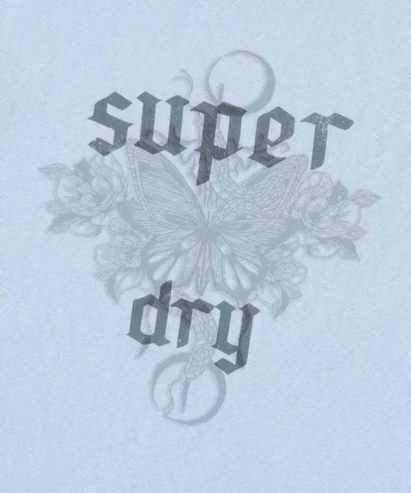 Футболка с длинным рукавом Indie Slouch, Superdry, серо-голубой — фото 4