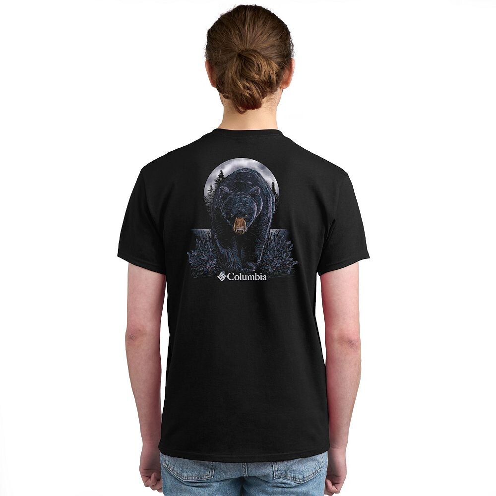 

Мужская футболка Columbia с коротким рукавом и рисунком, цвет Black Bear