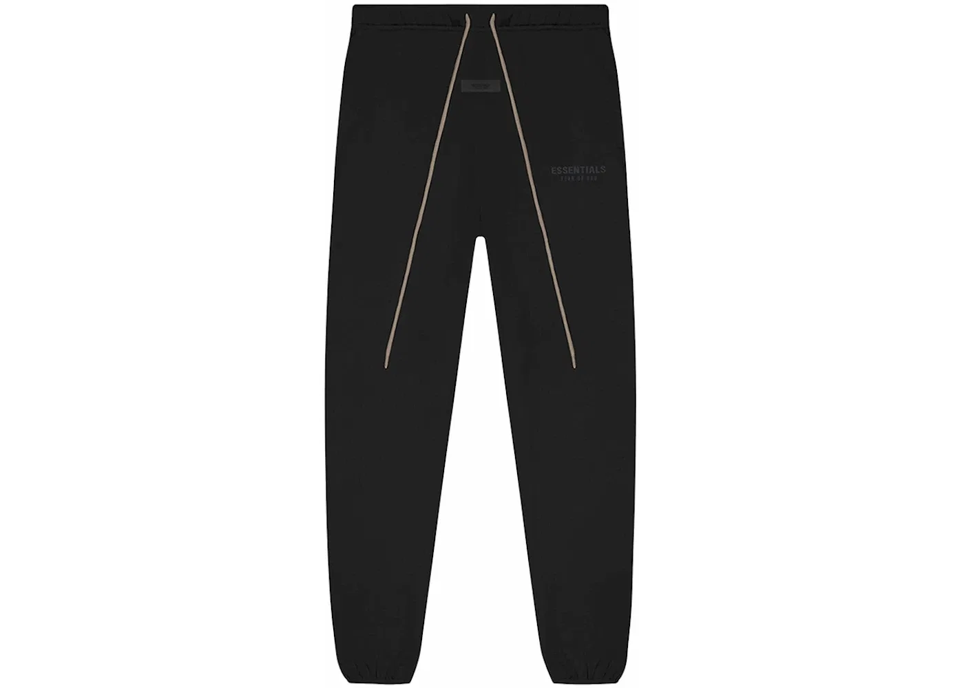 Мужские спортивные штаны с логотипом Fear of God Essentials, Jet Black/Tan