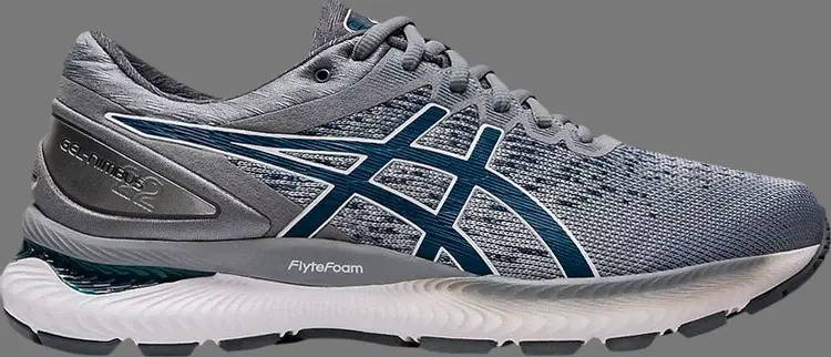 

Кроссовки gel nimbus 22 knit 'piedmont grey' Asics, серый