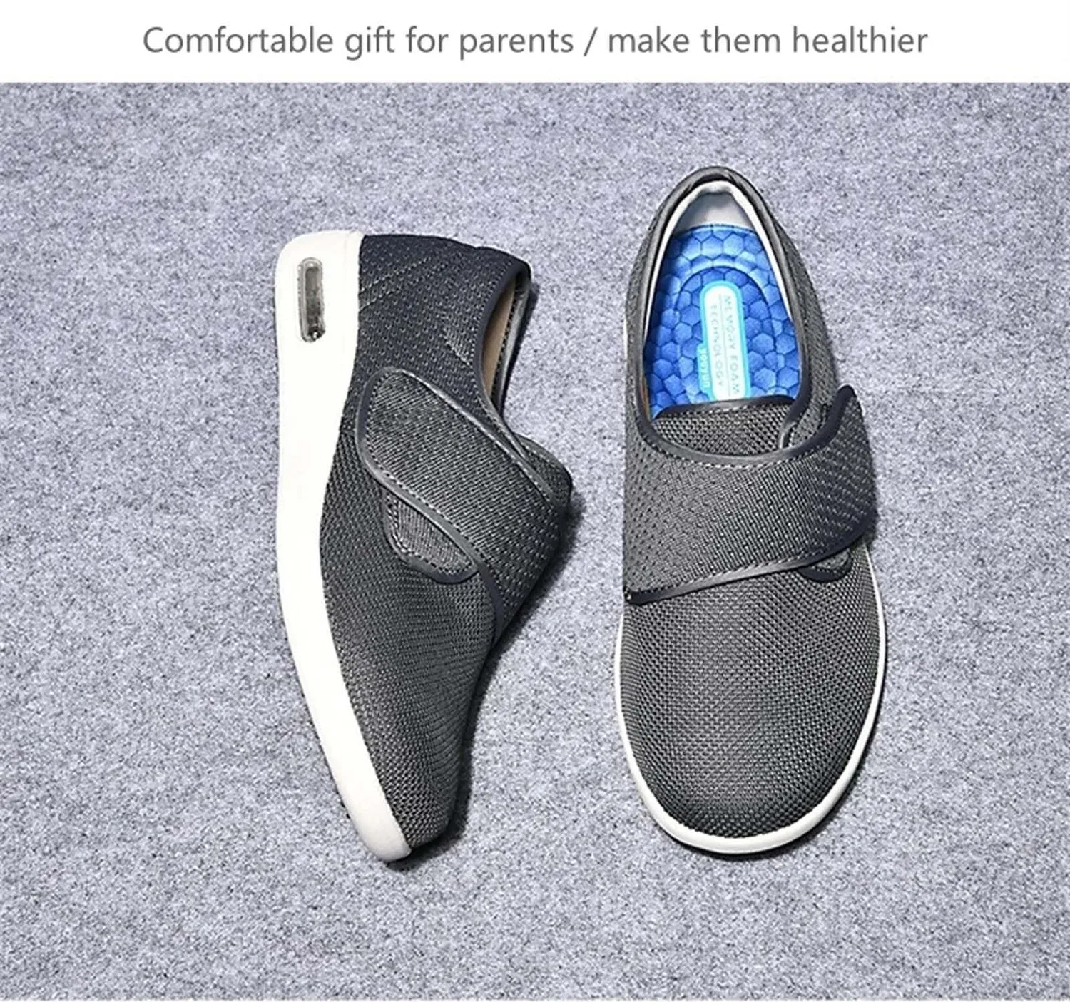 Детские повседневные туфли с регулируемой посадкой 202643 LLGHT, Black, Kaki, Grey Black, Dark Blue, Light Grey Melange, Dark Grey, Black Cashmere Stripe, Grey Cashmere Stripe — фото 4