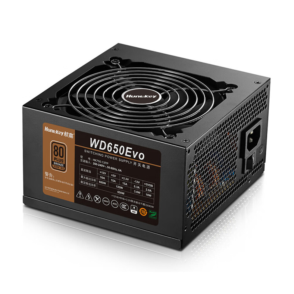 

Блок питания Huntkey WD650Evo, 650 Вт, чёрный