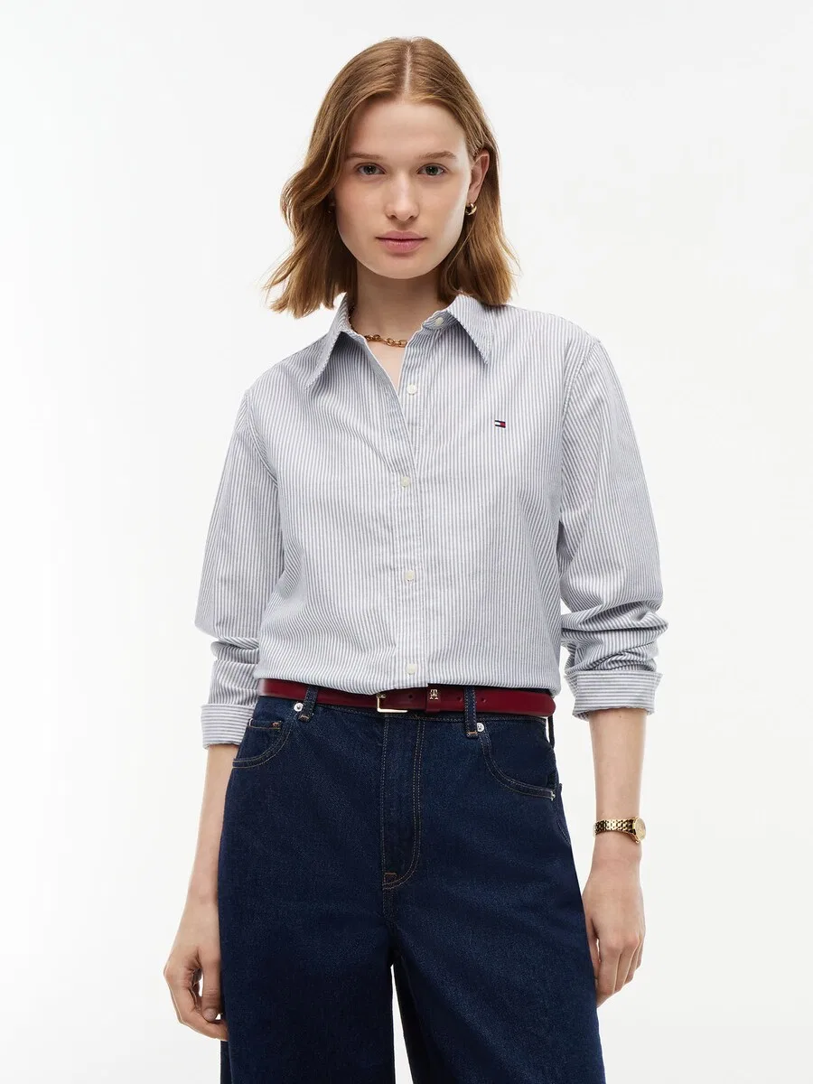 Блузка TOMMY HILFIGER цвета «слоновая кость» — фото 2