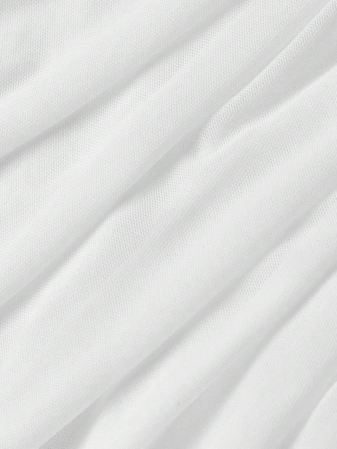 Женское облегающее платье миди с асимметричным вырезом White — фото 4